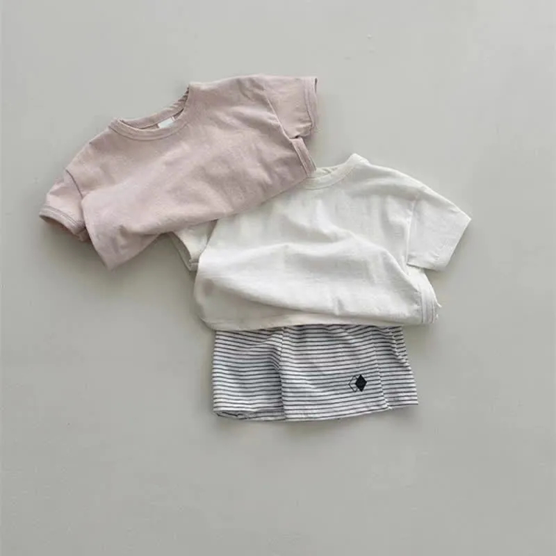 Baby Comfort Solid Color Simple T-shirt