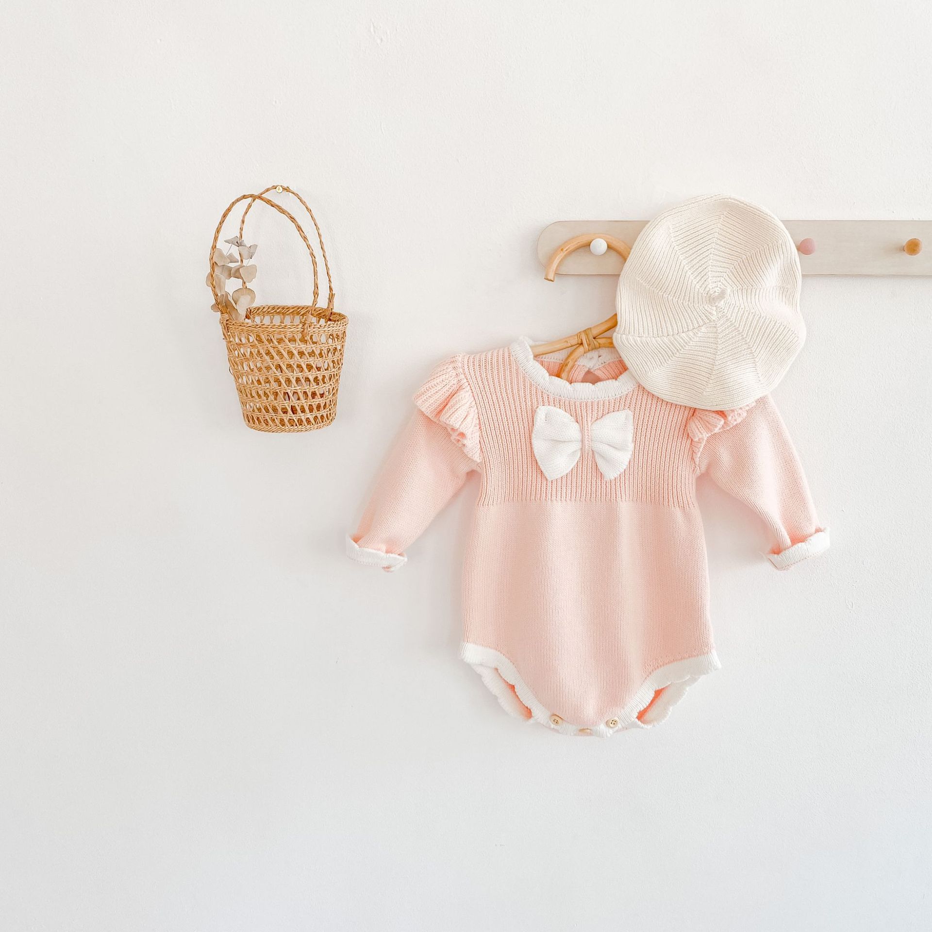 Baby Girl Bow Tie Bodysuit