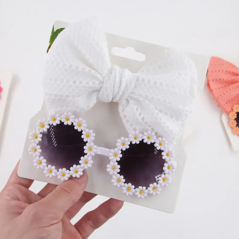Baby Flower Sunglasses and Headband Set