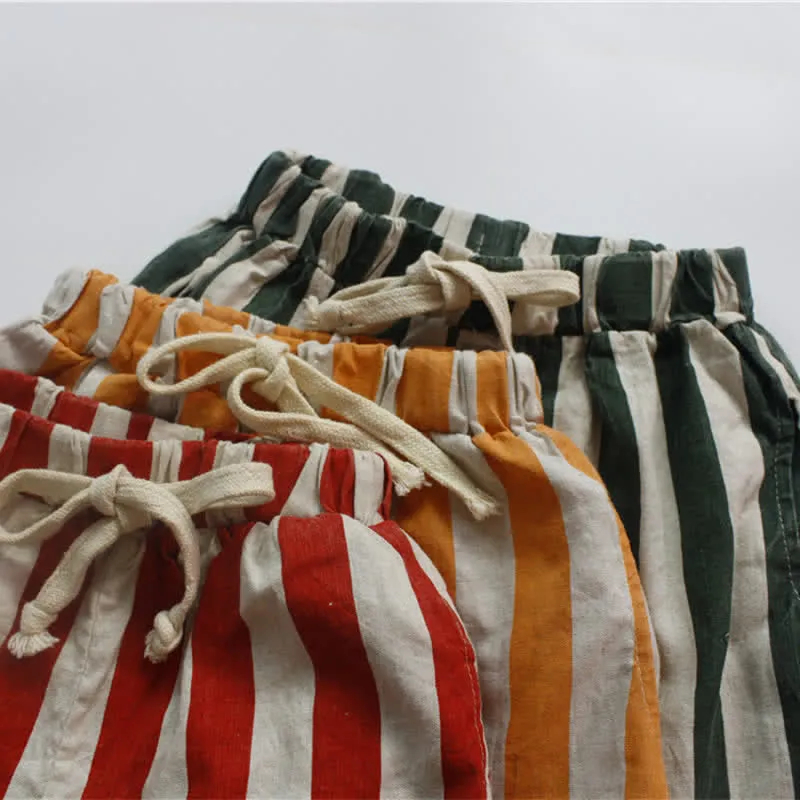 Toddler Lovely Vertical Striped Shorts