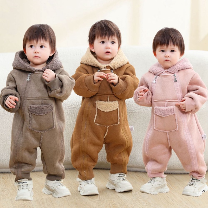 Baby Double-Zip Pocket Romper