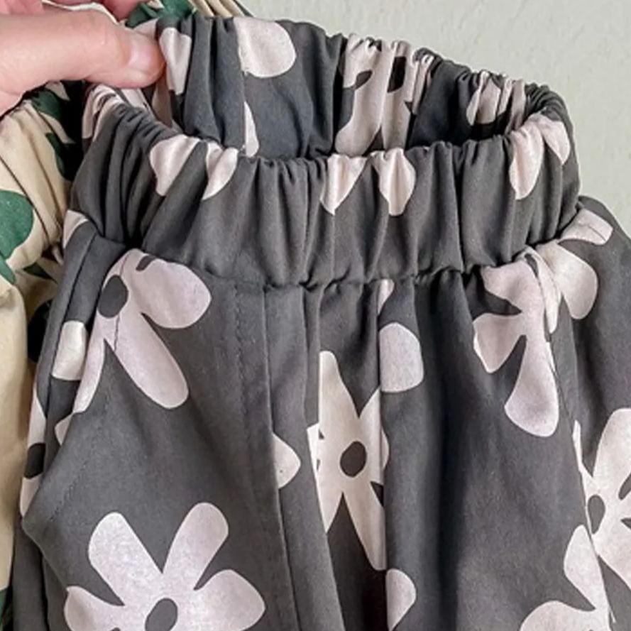 Baby Toddler Floral Casual Harlequin Pants