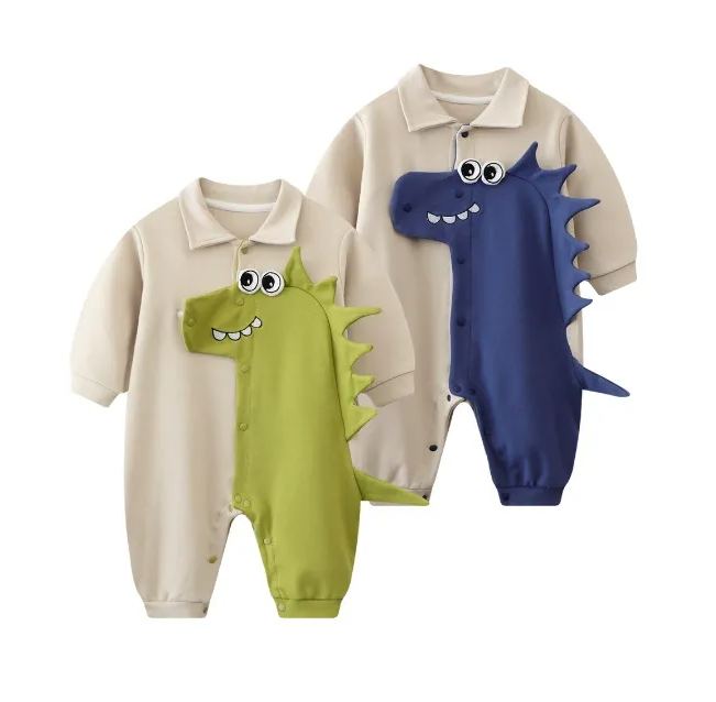 Baby Dinosaur Polo Romper
