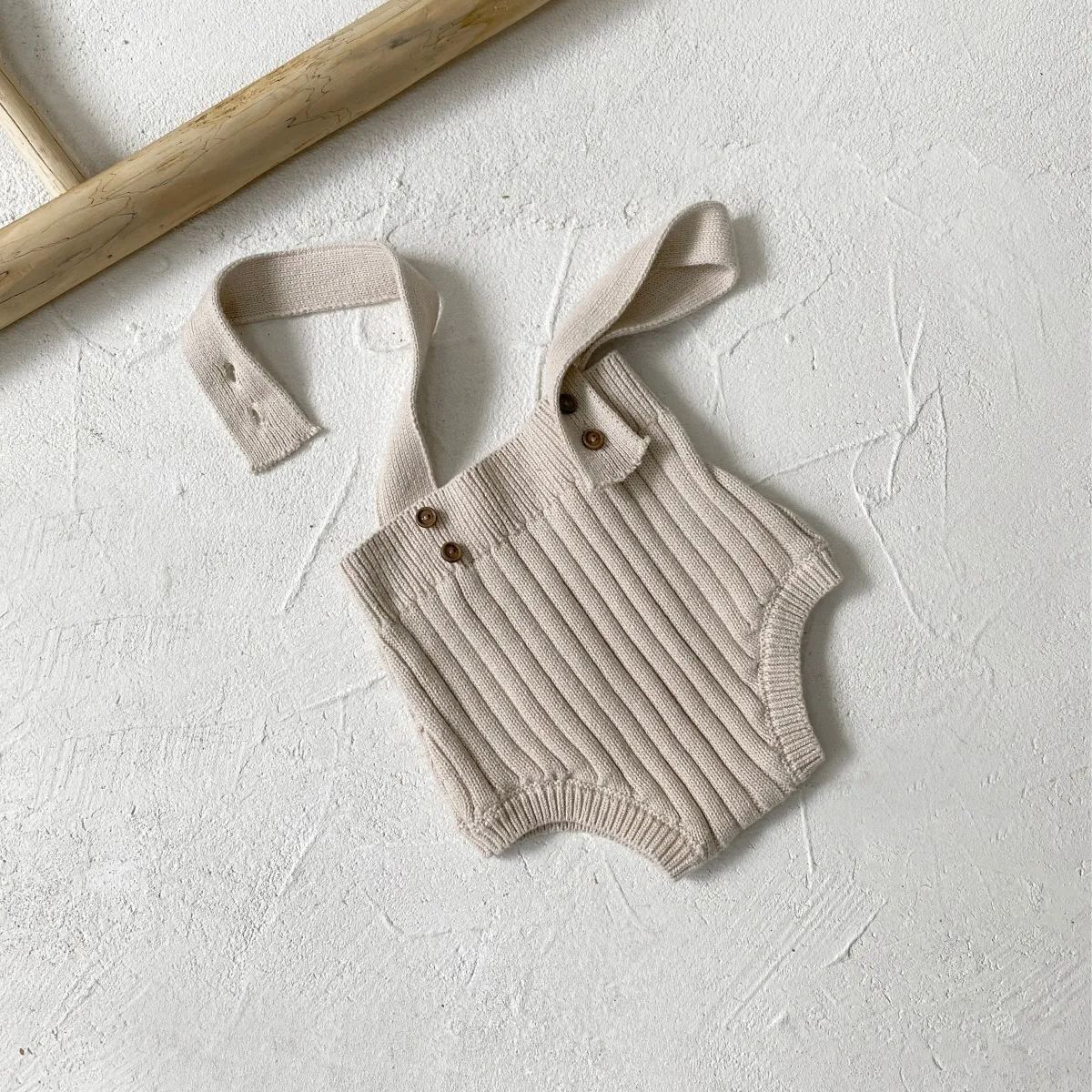 Baby Girl Woven Overalls