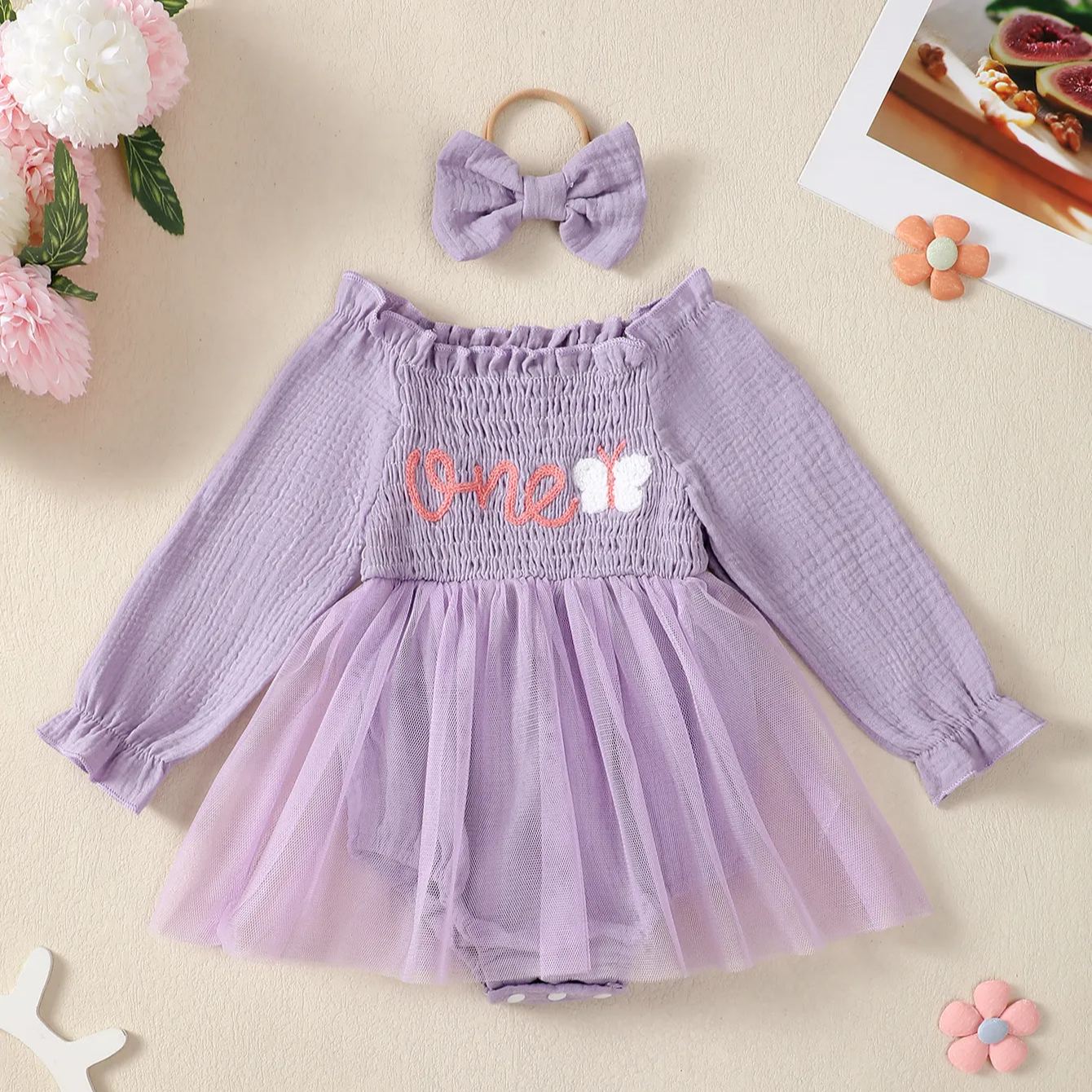 ONE Baby Butterfly Slogan Bodysuit