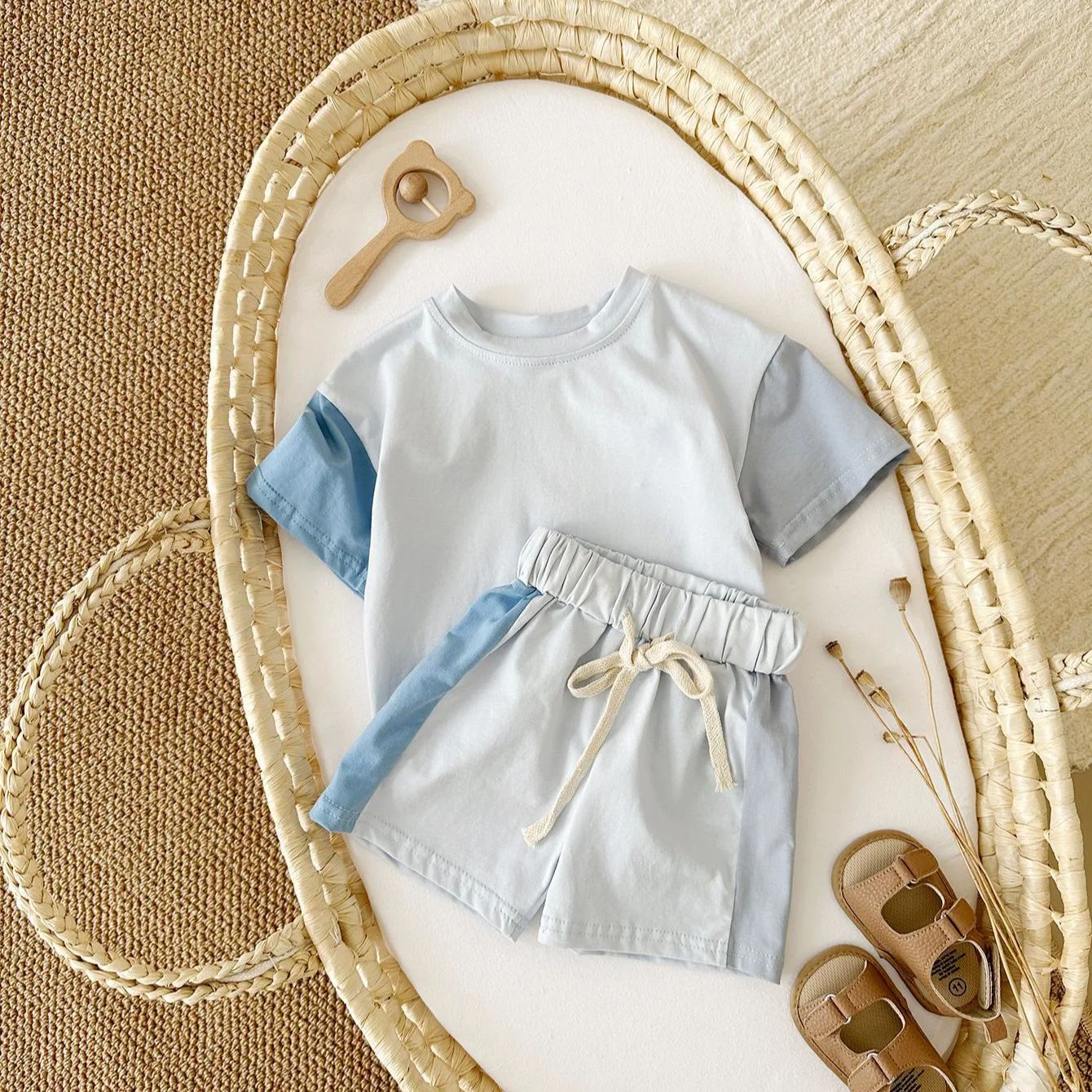 Baby 2-Piece Lovely Striped Basic Set
