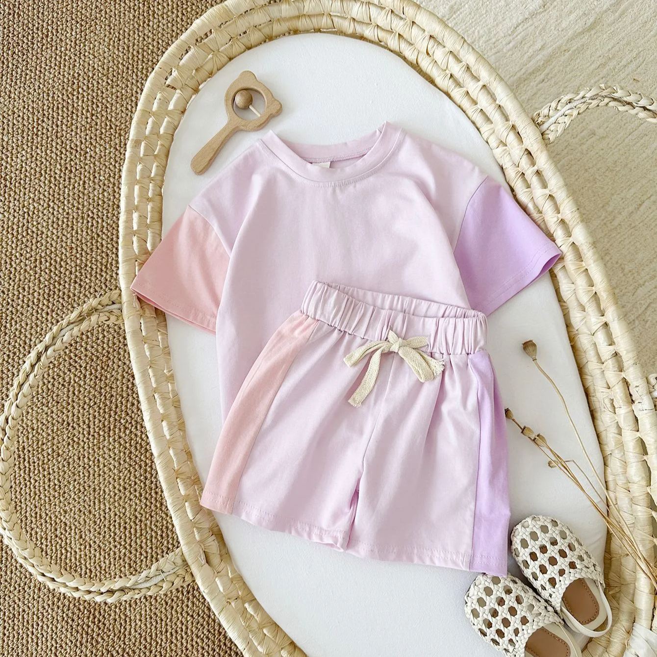 Baby 2-Piece Lovely Striped Basic Set