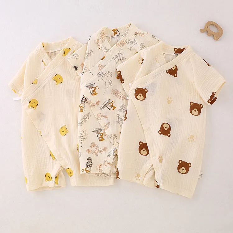 Baby Newborn Squirrel Kimono Romper
