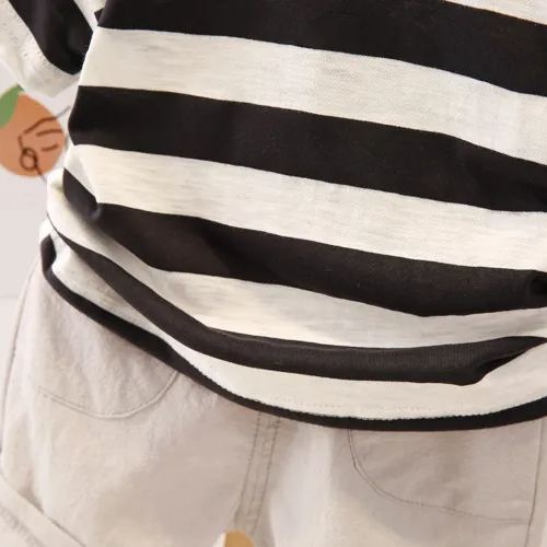 Baby Kid 2-Piece Stripe T-shirt and Short Set