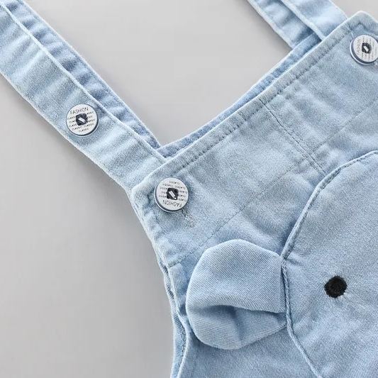 Baby Kid 2-Piece T-Shirt and Koala Overalls Set