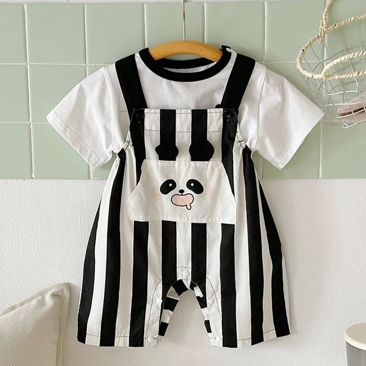 [Copy]Baby Dinosaur Fake 2 Pieces Romper