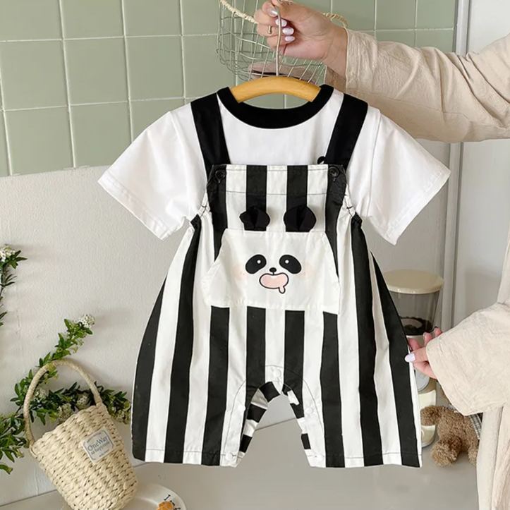 [Copy]Baby Dinosaur Fake 2 Pieces Romper