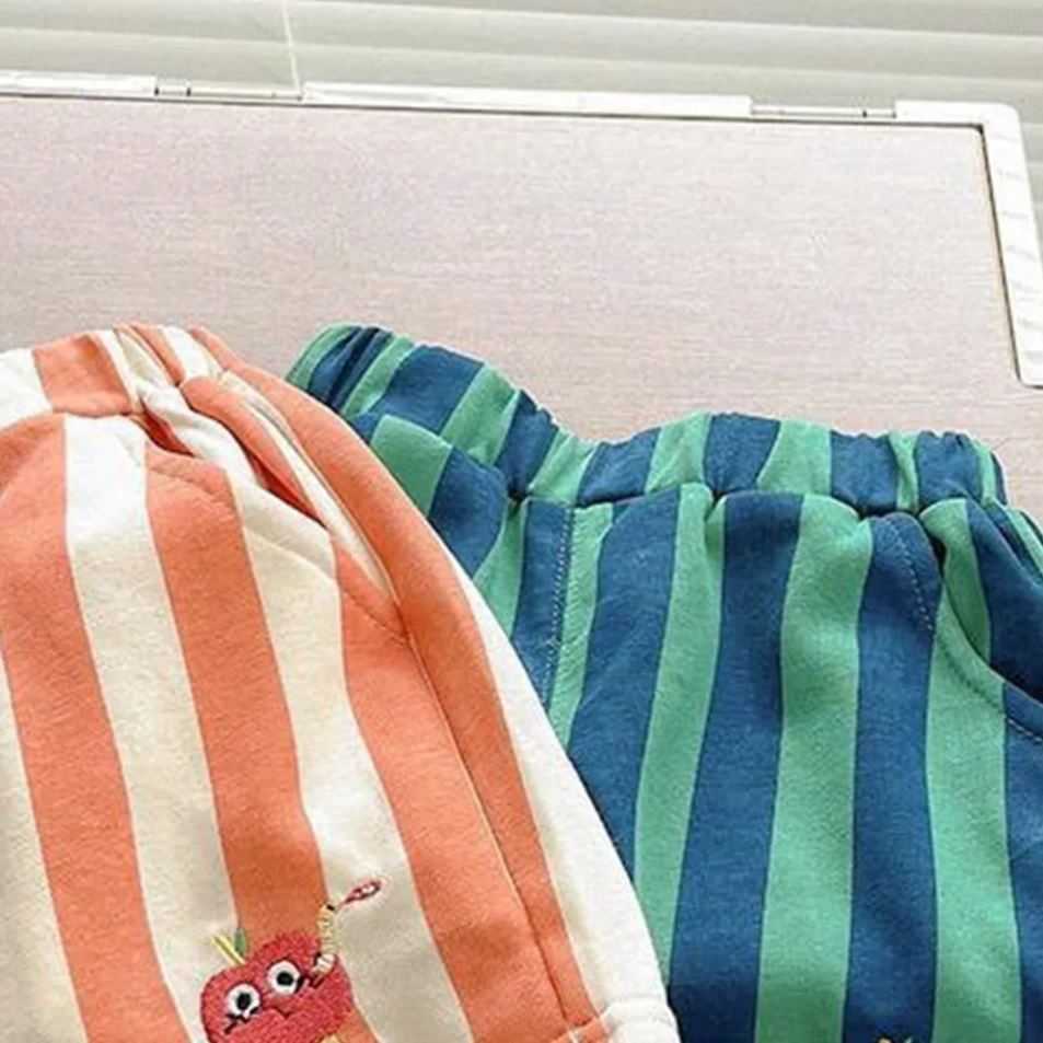 [Copy]Baby Green Striped Pants