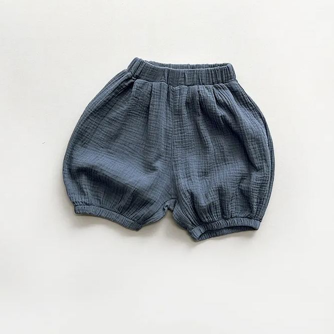 [Copy]Toddler Vintage Dots Linen Apricot Shorts