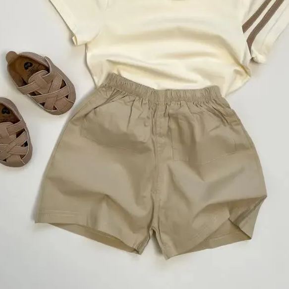 Baby Heart Dots Plaid Basic Shorts