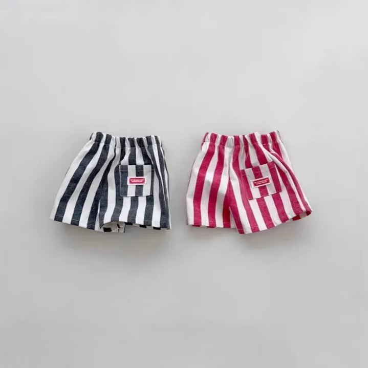 Baby Vertical Striped Loose Shorts