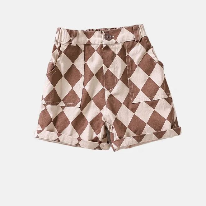 Toddler Diamond Checkerboard Shorts