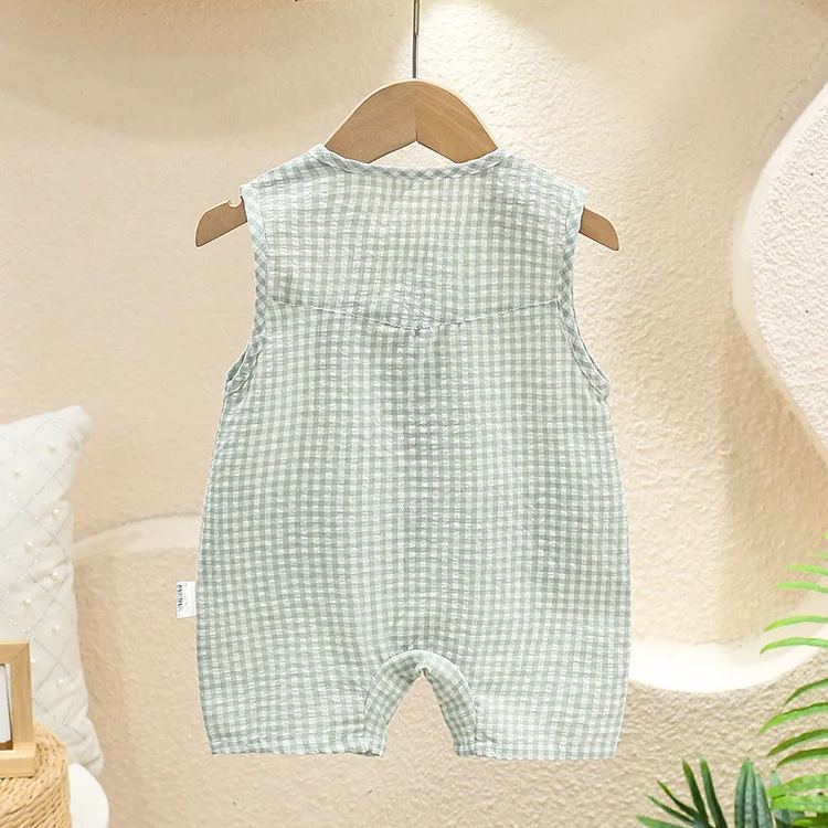 Baby Bear Plaid Romper