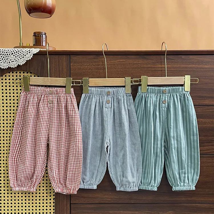 [Copy]Toddler Plaid Loose Pants