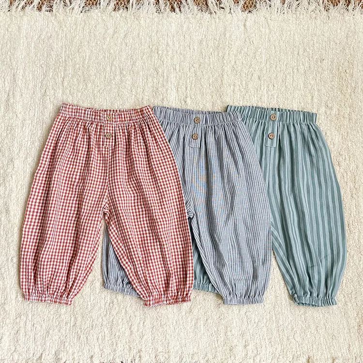 [Copy]Toddler Plaid Loose Pants