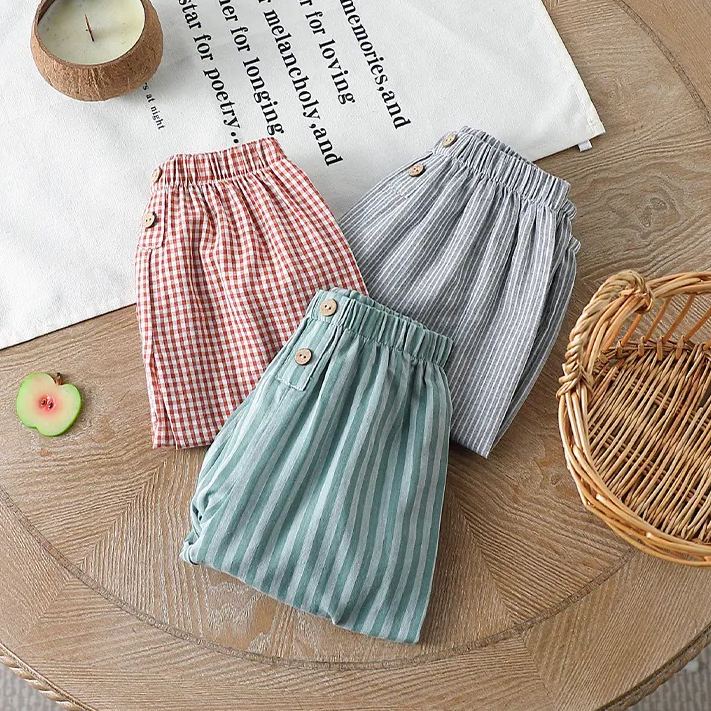 [Copy]Toddler Plaid Loose Pants