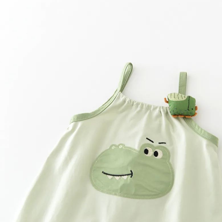 Baby Crocodile Patch Romper