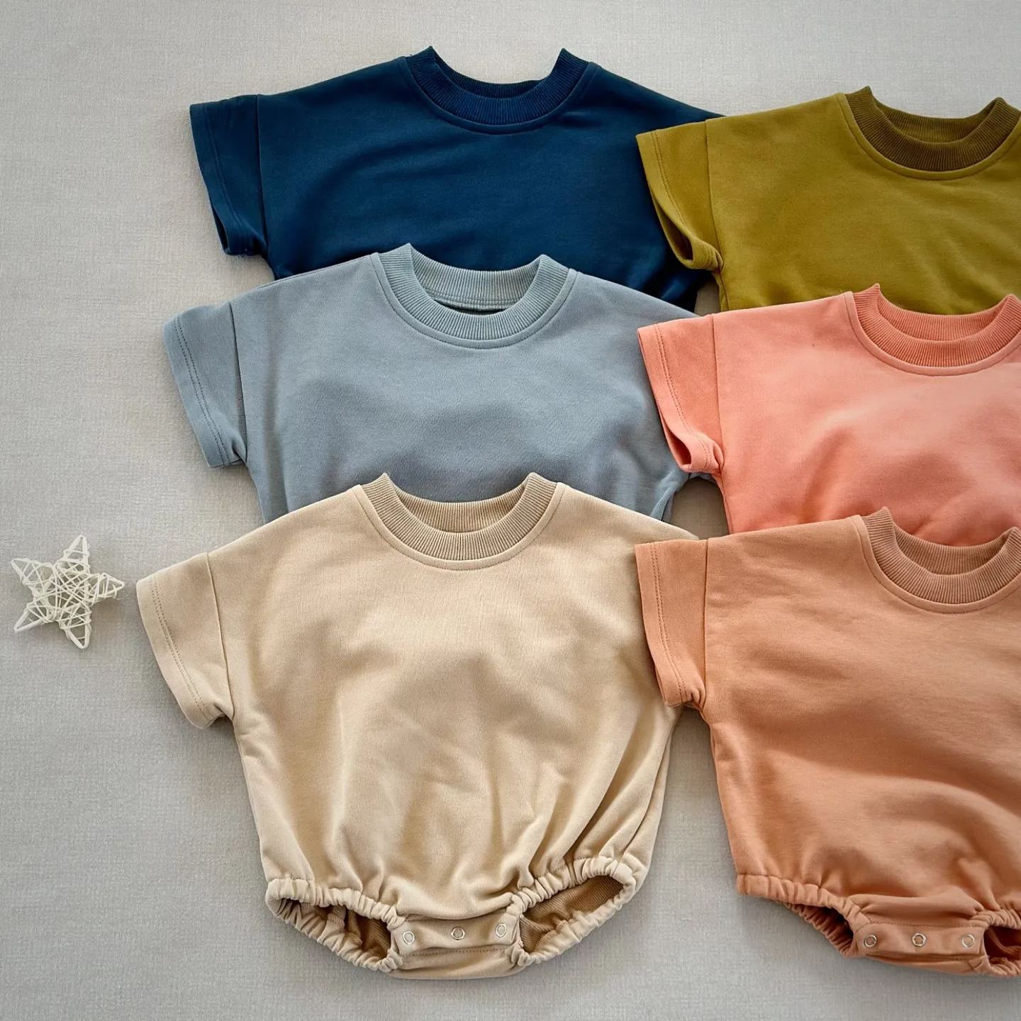 Baby Solid Color Comfort Loose Bodysuit