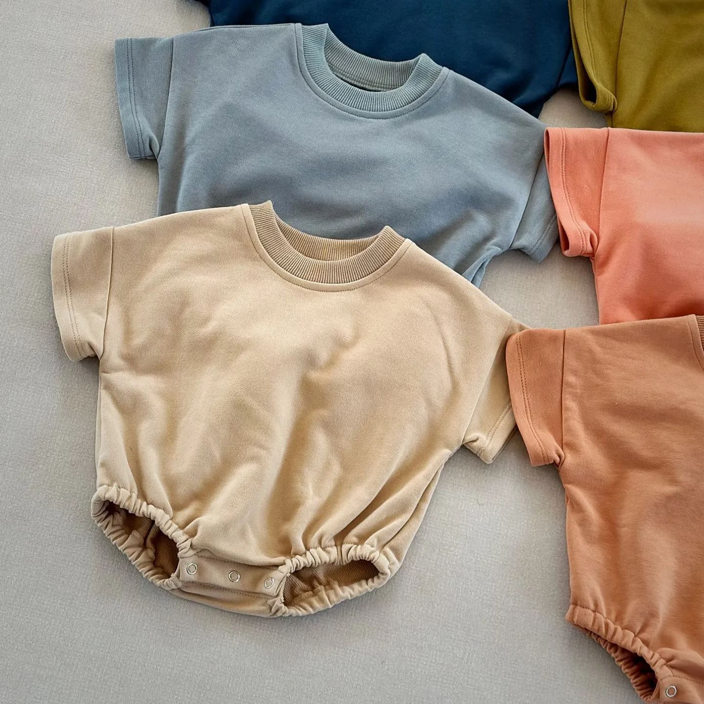 Baby Solid Color Comfort Loose Bodysuit