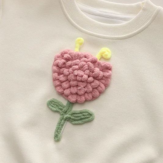 Toddler 2-Piece Flower Denim Set