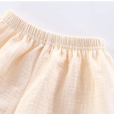 Toddler 2-Piece Solid Color Sleeveless Gauze Set