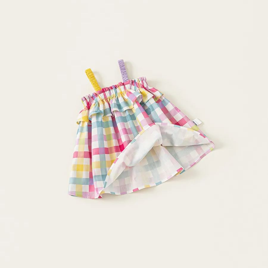 Toddler Girl Color Plaid Dress