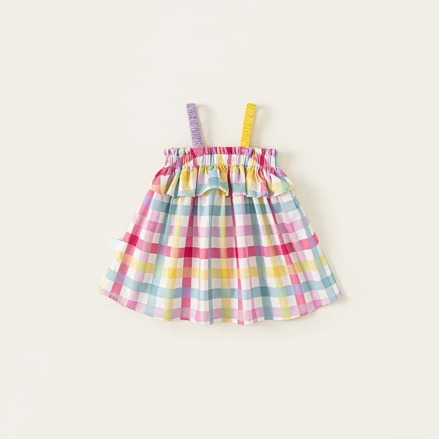 Toddler Girl Color Plaid Dress