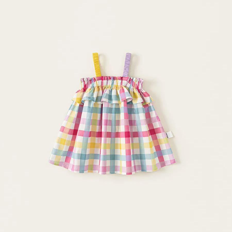 Toddler Girl Color Plaid Dress