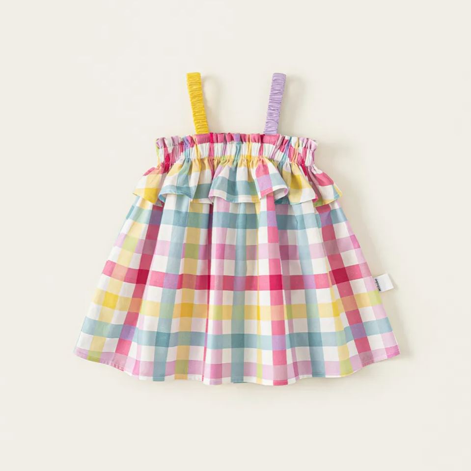 Toddler Girl Color Plaid Dress