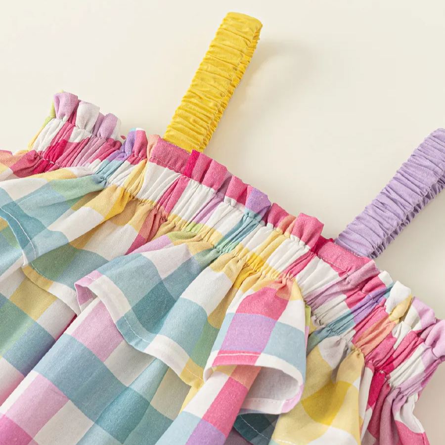 Toddler Girl Color Plaid Dress