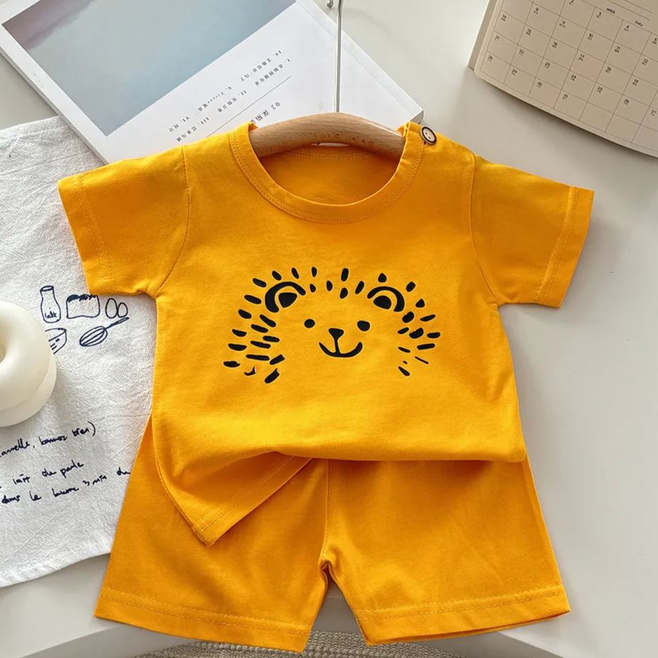 Toddler 2-Piece Cartoon Animal Sweatsuit Set