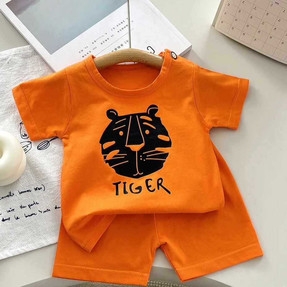 Toddler 2-Piece Cartoon Animal Sweatsuit Set