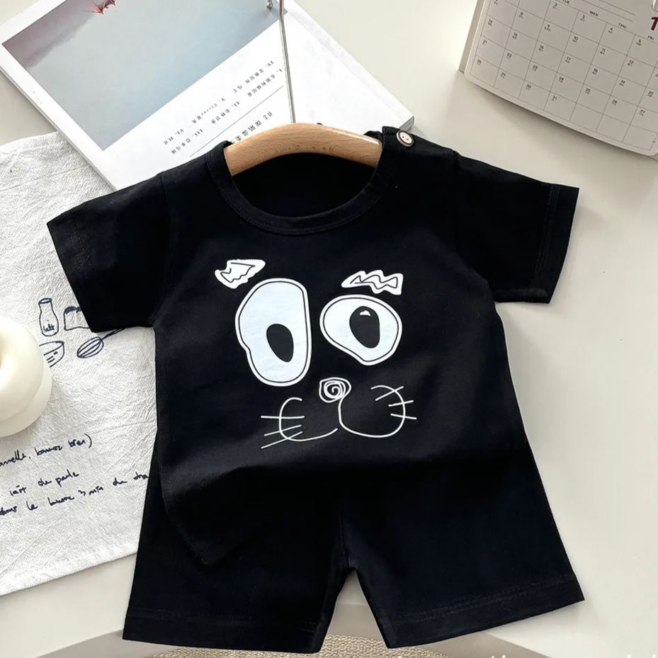 Toddler 2-Piece Cartoon Animal Sweatsuit Set