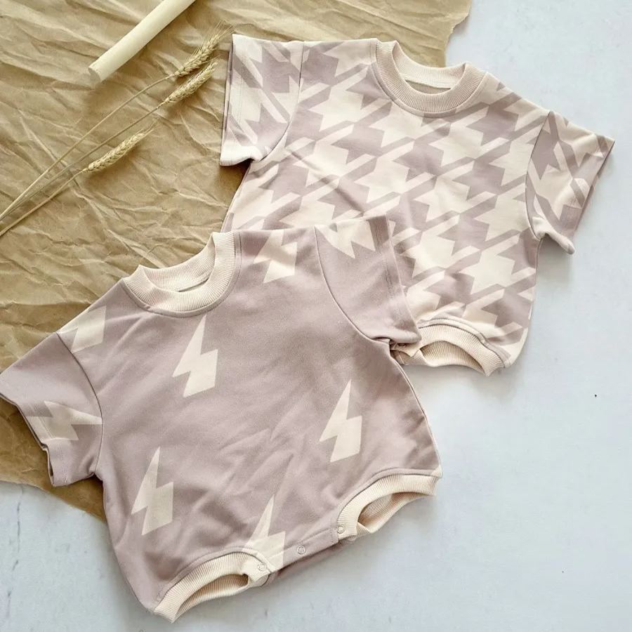 Baby Lightning Houndstooth Bodysuit