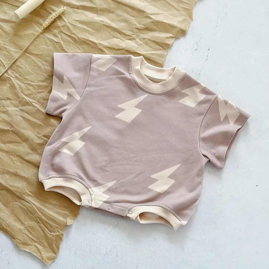 Baby Lightning Houndstooth Bodysuit