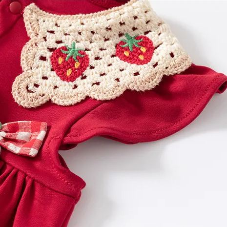 Baby Princess Collar Strawberry Dress