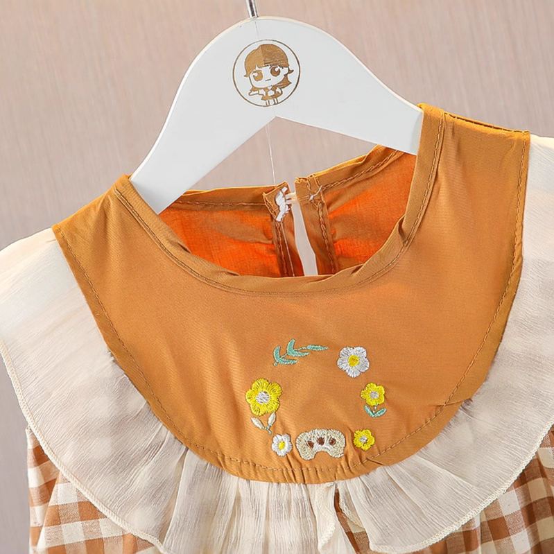 Baby Toddler Girl Yellow Plaid Dress