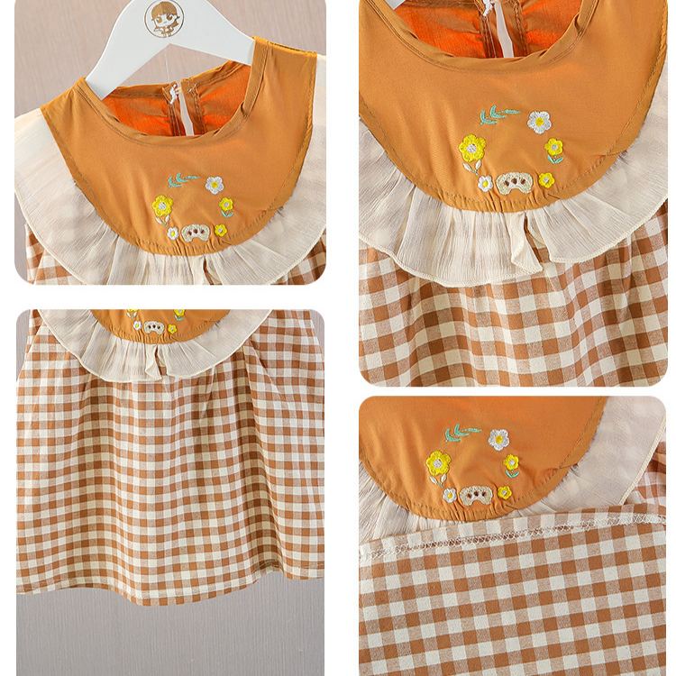 Baby Toddler Girl Yellow Plaid Dress