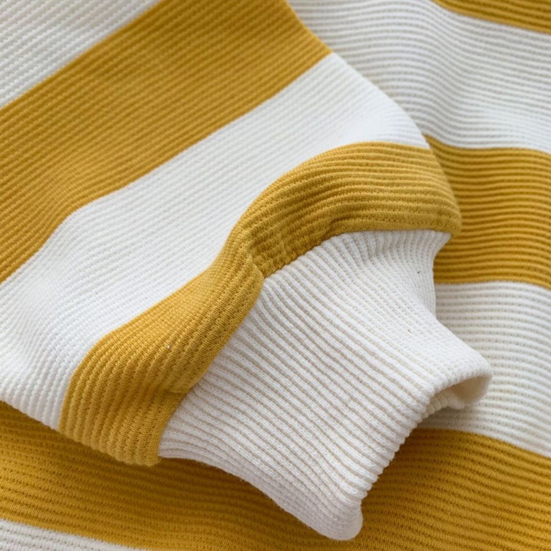 [Copy]Toddler Boy Yellow Striped Smiley Face Sweatshirt