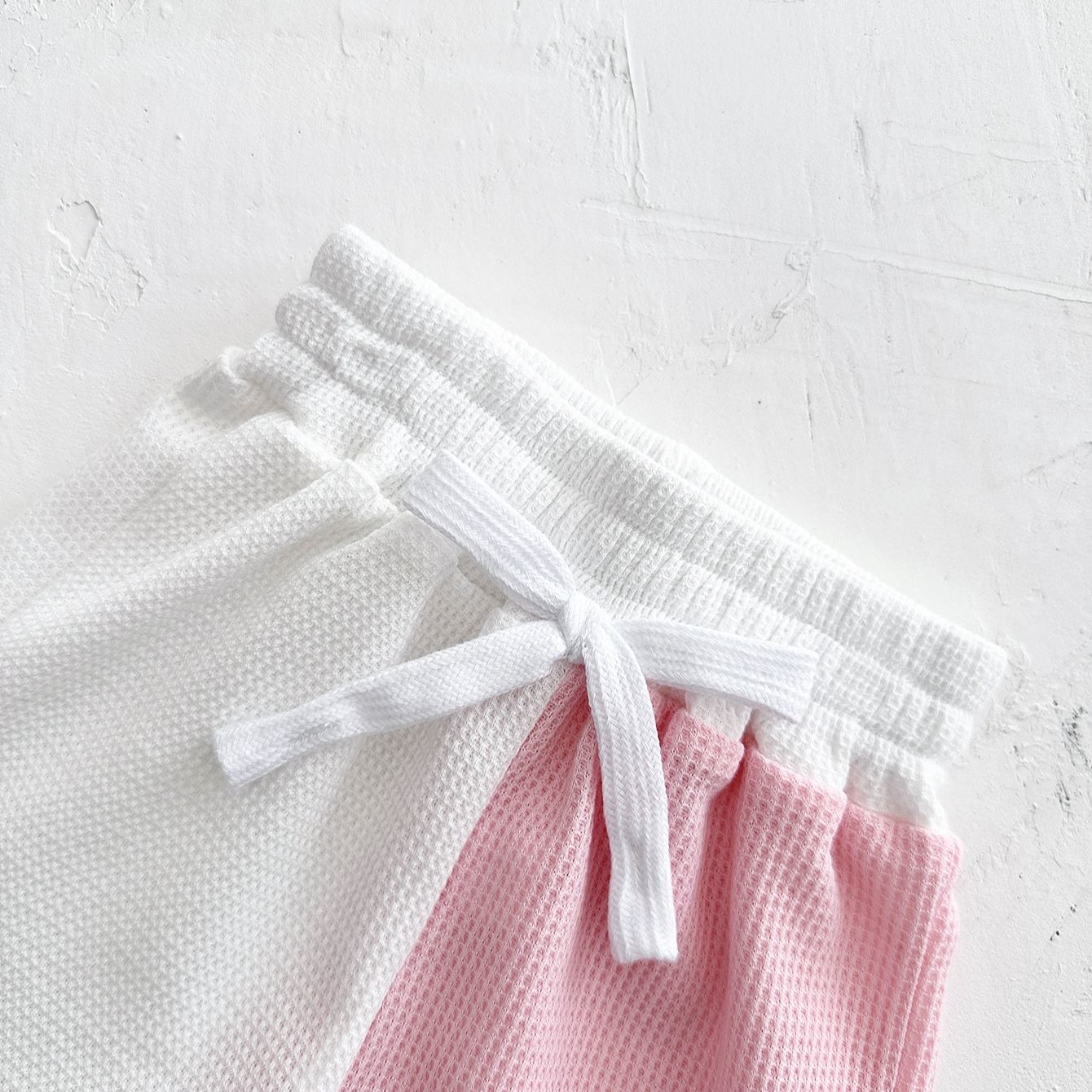 Baby Toddler 2-Piece Contrast Waffle Set