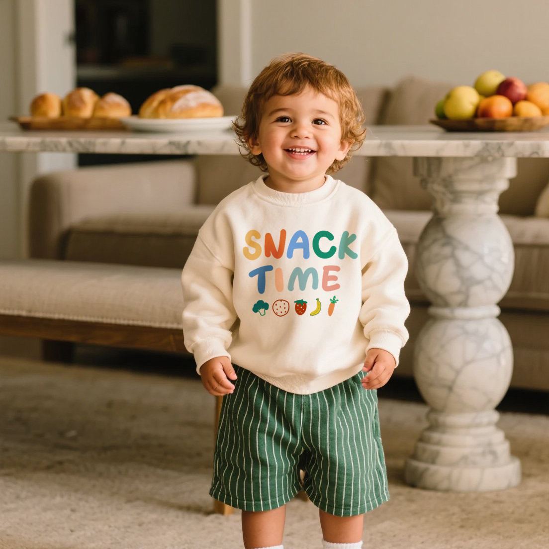 SANCK TIME Baby Toddler Sweatshirt