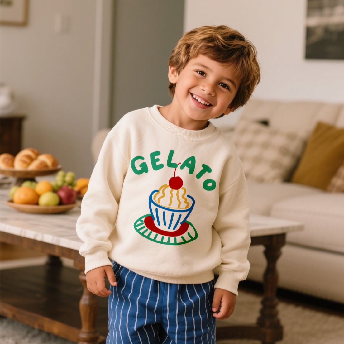 GELATO Baby Toddler Ice Cream Sweatshirt