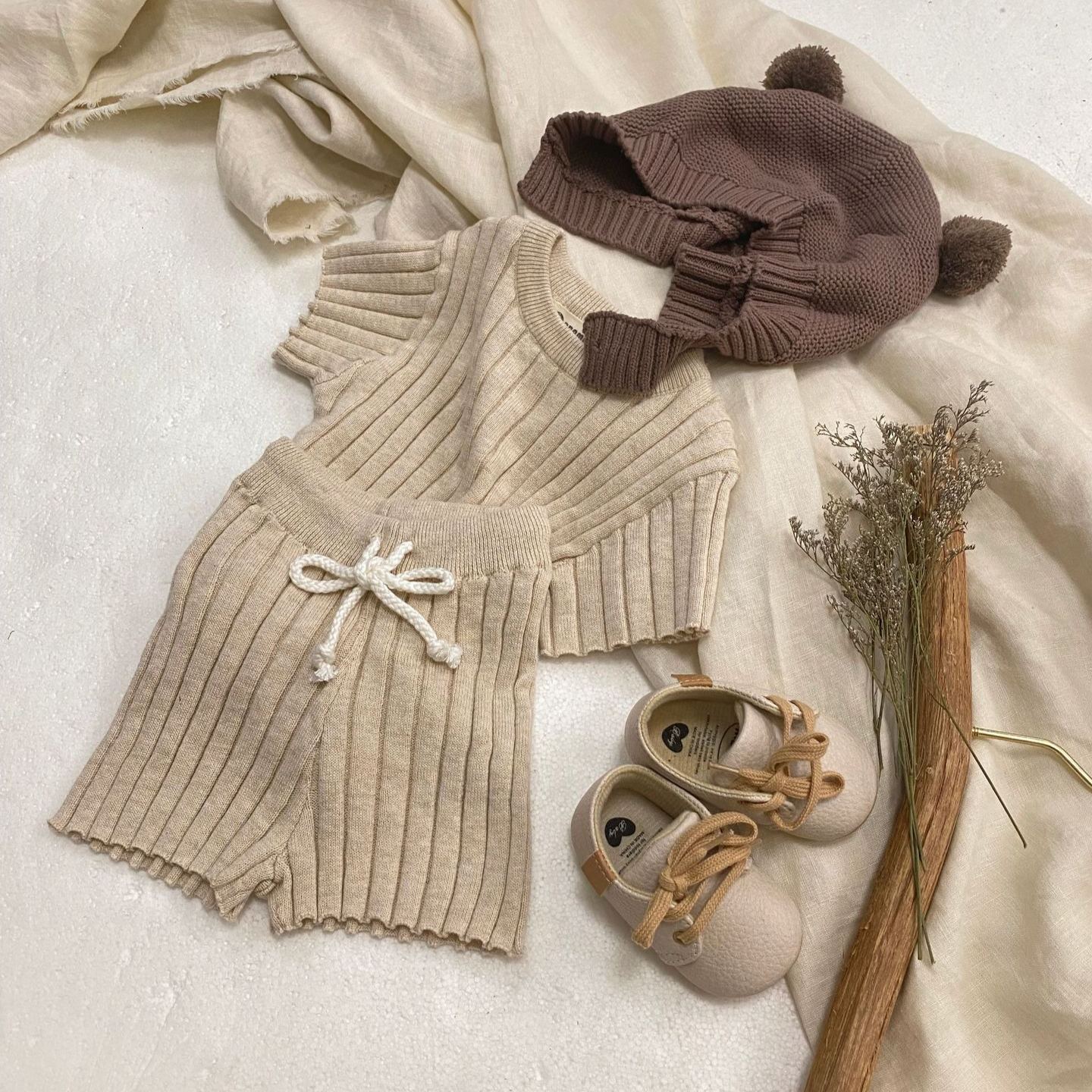 Baby Girls Heart Hollow Sweater Bodysuit