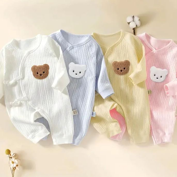 Baby Newborn Animal Bear Lace-up Romper