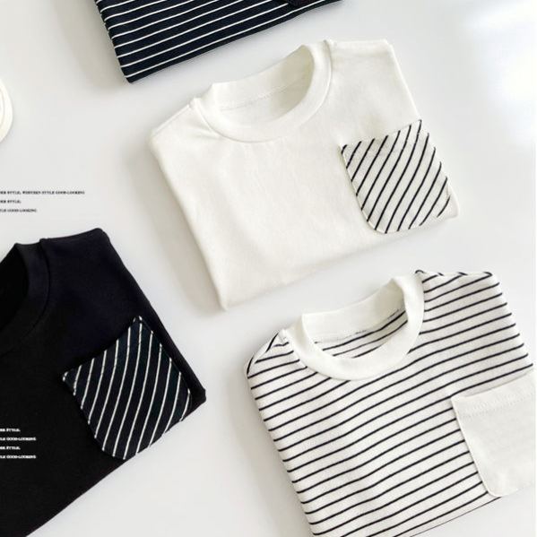 Toddler Striped Base Layer Simple T-Shirt